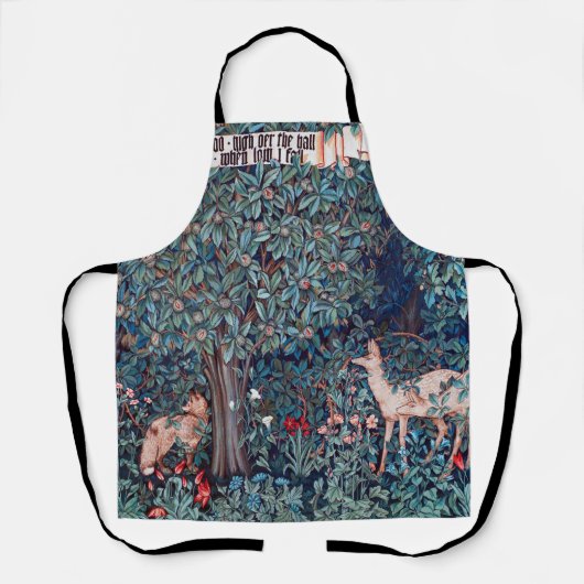 Tiere im Wald, William Morris Schürze (Vorderseite)