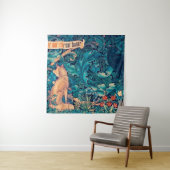 Tiere im Wald, William Morris Tapestry Wandteppich (Beispiel (Horizontal))