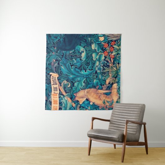 Tiere im Wald, William Morris Tapestry Wandteppich (Beispiel)