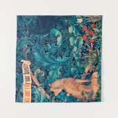 Tiere im Wald, William Morris Tapestry Wandteppich (Vorderseite)