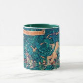Tiere im Wald, William Morris Tasse (Zentrum)