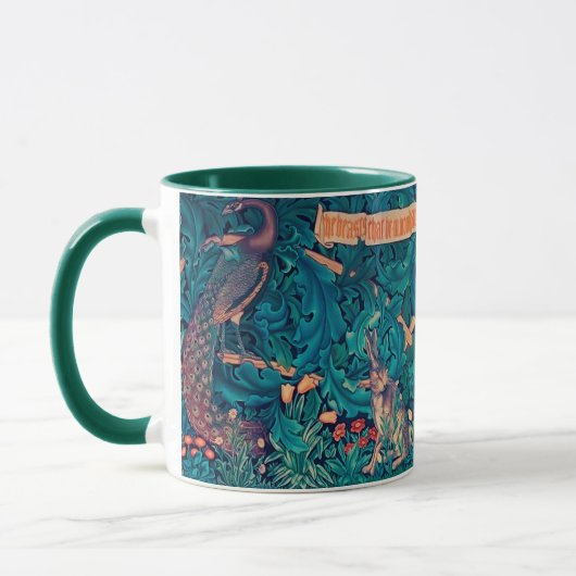 Tiere im Wald, William Morris Tasse (Links)