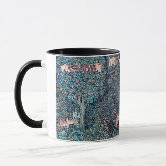 Tiere im Wald, William Morris Tasse (Links)
