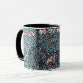 Tiere im Wald, William Morris Tasse (Vorderseite Links)
