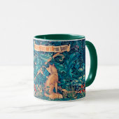 Tiere im Wald, William Morris-Tasse Tasse (VorderseiteRechts)