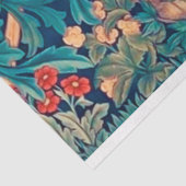 Tiere im Wald, William Morris Tissue Seidenpapier (Ausschnitt)