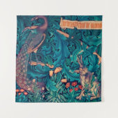 Tiere im Wald, William Morris Wandteppich (Vorderseite (Horizontal))