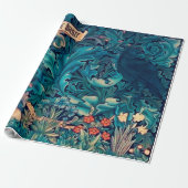 Tiere im Wald, William Morris Wrapping Pap Geschenkpapier (Ungerollt)