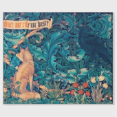 Tiere im Wald, William Morris Wrapping Pap Geschenkpapier (Flach)