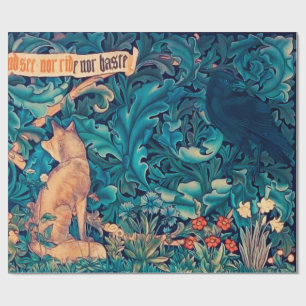 Tiere im Wald, William Morris Wrapping Pap Geschenkpapier