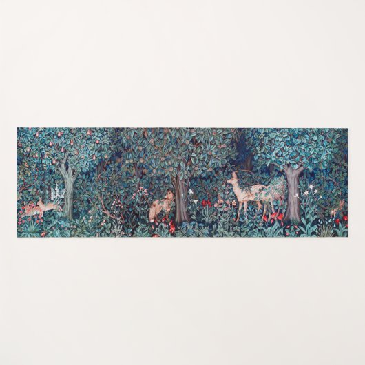 Tiere im Wald, William Morris Yogamatte (Vorderseite (Horizontal))