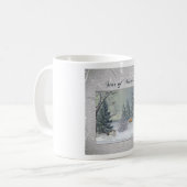 Tiere im Winter-Wald, Baum mit Stern, Stern Kaffeetasse (Vorderseite Links)