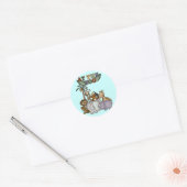 Tiere im Zoo - Tshirts und Geschenke Runder Aufkleber (Umschlag)