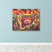 Tiere in der China Leinwanddruck (Insitu (Holzboden))