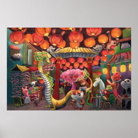 Tiere in der China Poster (Vorne)