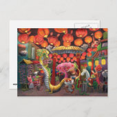 Tiere in der China Postkarte (Vorne/Hinten)