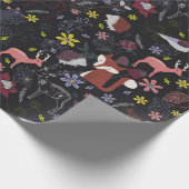 Tiere in der Sammlung von Hirschfocken-Igeln Geschenkpapier (Ecke)