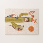 Tiere in einem Kakteen Kinder jigsaw Puzzle (Horizontal)