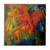 Tiere in einer Landschaft von Franz Marc Fliese (Vorderseite)