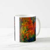 Tiere in einer Landschaft von Franz Marc Kaffeetasse (VorderseiteRechts)