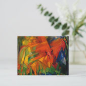 Tiere in einer Landschaft von Franz Marc Postkarte (Stehend Vorderseite)