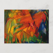 Tiere in einer Landschaft von Franz Marc Postkarte (Vorderseite)