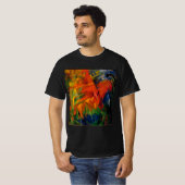 Tiere in einer Landschaft von Franz Marc T-Shirt (Vorne ganz)