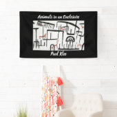 Tiere in einer Umschließung von Paul Klee Banner (Insitu)