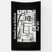 Tiere in einer Umschließung von Paul Klee Banner (Vertikal)