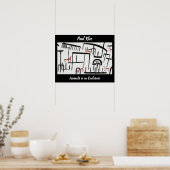 Tiere in einer Umschließung von Paul Klee Poster (Küche)