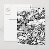 Tiere in Frieden Postkarte (Vorne/Hinten)