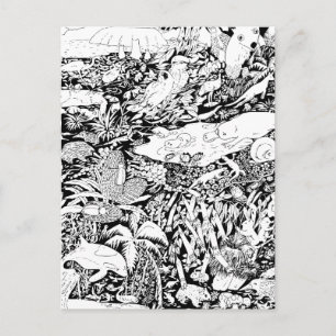 Tiere in Frieden Postkarte