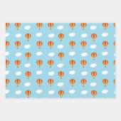 Tiere in Heißluftballon Geschenkpapier Set (Vorderseite 2)