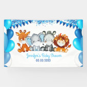 Tiere in Maske Elephant Boy Banner Babydusche (Horizontal)