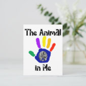 TIERE IN MIR PARTY INVITE FEIERTAGSKARTE (Stehend Vorderseite)