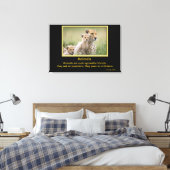 Tiere inspirieren Zitate 9 Leinwanddruck (Insitu (Schlafzimmer))