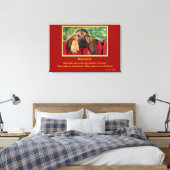 Tiere inspirierende Zitate 6 Leinwanddruck (Insitu (Schlafzimmer))