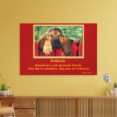 Tiere inspirierende Zitate 6 Leinwanddruck (Insitu (Wohnzimmer))