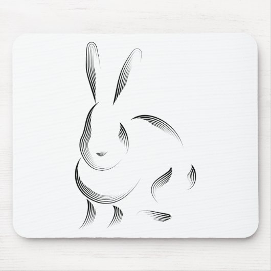 Tiere - Kaninchen Mousepad (Vorne)