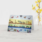 Tiere Karte (Gelbe Blume)