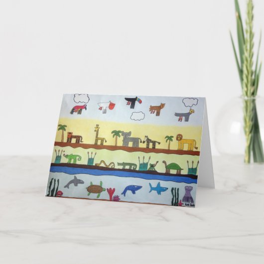 Tiere Karte (Vorderseite)