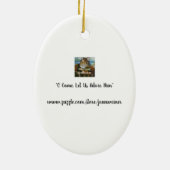 Tiere & Krippe Gestaltete Glas Wasserfarben Kunst Keramik Ornament (Hinten)