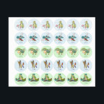 Tiere Kunterbunt Etiketten<br><div class="desc">Kunterbunte Muster</div>