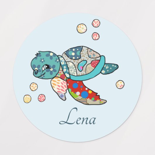 Tiere Kunterbunt Etiketten (Design 2)