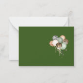 Tiere Leopard Print Jungle Wild Baby Dusche als Mitteilungskarte (Rückseite)