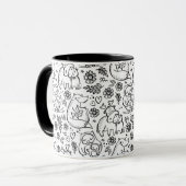Tiere Liebe Tasse umarmen (Vorderseite Links)