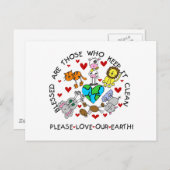 Tiere Liebe Unsere Erde Postkarte (Vorne/Hinten)