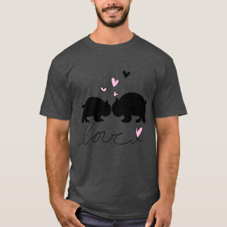 Tiere lieben Pandas Panda Symbol Freunde T-Shirt