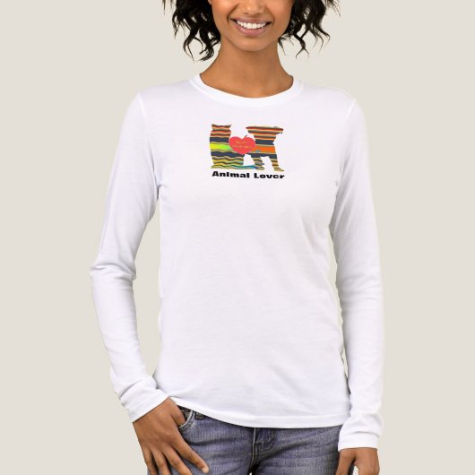 Tiere liebende beste Freunde Tri-Blend Shirt (Vorderseite)