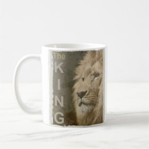 Tiere Lion Face King Elegante Template Trendy Kaffeetasse